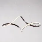 Handgefertigte Lampe aus Glas und Metall, hergestellt in Italien, für Wohn- und Schlafzimmer - Pictor Viadurini