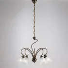 Handgefertigte Lampe aus Glas und Metall für elegante Räume – Cometa Viadurini