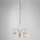 Handgefertigte Lampe aus Glas und Metall für elegante Räume – Cometa Viadurini