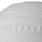 Tischlampe in weißem Satin Glas und Metall Modernes Design - Morse Viadurini