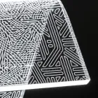 LED-Stehlampe, Acrylkristall-Laserdekoration – Possett Viadurini