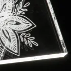 LED-Stehlampe, Acrylkristall-Laserdekoration – Possett Viadurini