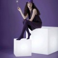 Würfelförmige Außenleuchte Slide Cube, modernes Design, hergestellt in Italien