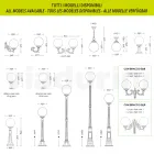 Außenlampe aus weißem Aluminium mit opaler Acrylkugel - Trovabianco Viadurini