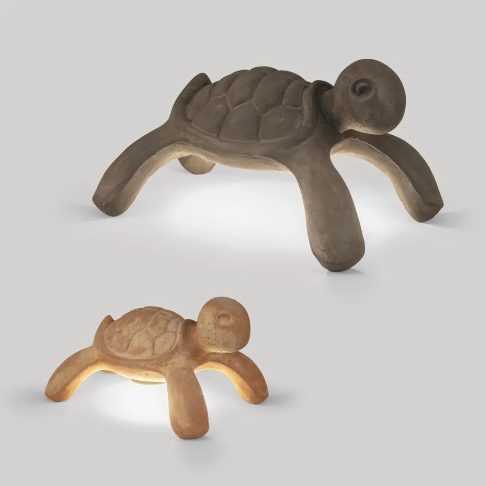 Wiederaufladbare und per Touch dimmbare Außenlampe - Schildkröte Viadurini