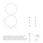 Kugelförmige Außenlampe aus weißem Polyethylen Made in Italy - Nelida Viadurini