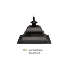 Vintage Steh-Gartenlampe aus Aluminium, hergestellt in Italien – Bonaria Viadurini