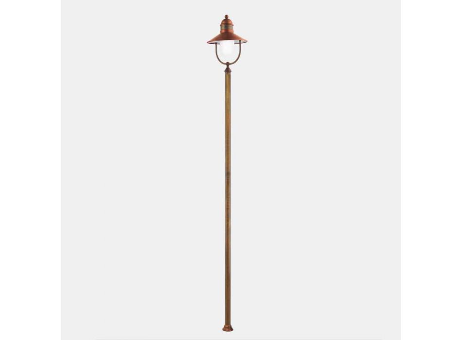 Gartenlampe Laternenpfahl Vintage Messing und Kupfer 3 Größen - Borgo von Il Fanale Viadurini