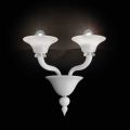 Wandlampe mit 2 Lichtern aus handgefertigtem venezianischem Glas - Ismail