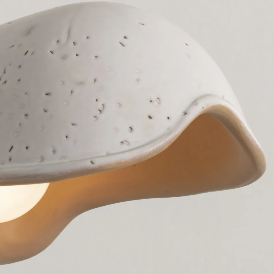 Handgefertigte Wandlampe aus toskanischer Majolika Made in Italy - Toscot Bistro Viadurini