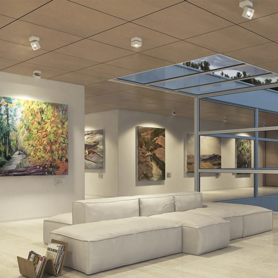 Dekorative Wandleuchte Led 14W aus weißem oder schwarzem Aluminium - Vernon Viadurini