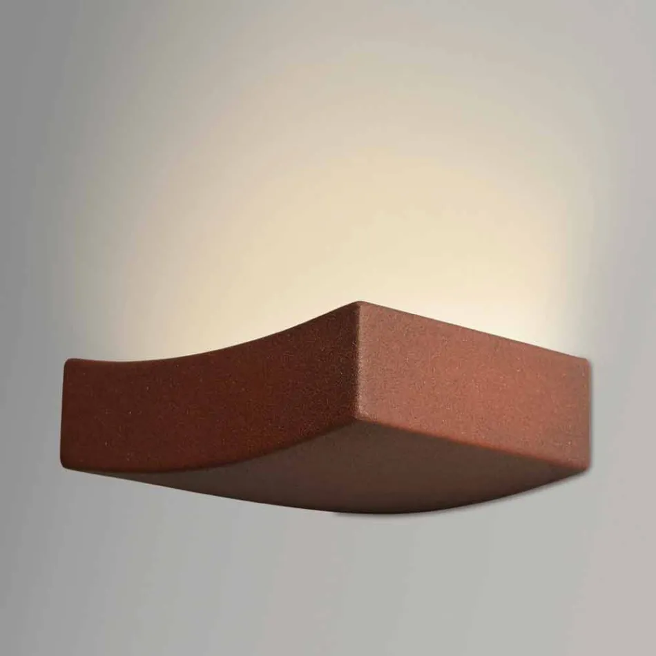 Moderne Design Wandlampe aus Stahl Ø13xh.3,5xsp.10 cm Osea Viadurini