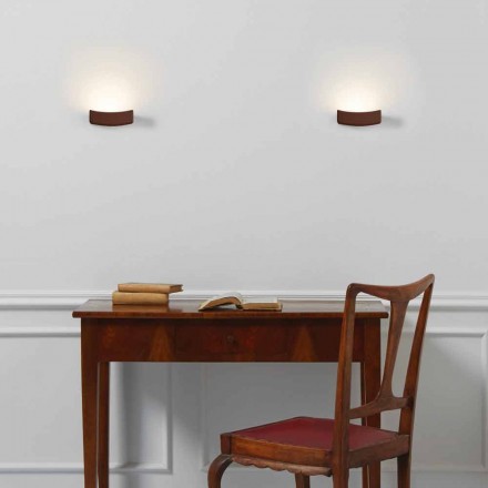 Moderne Design Wandlampe aus Stahl Ø13xh.3,5xsp.10 cm Osea Viadurini