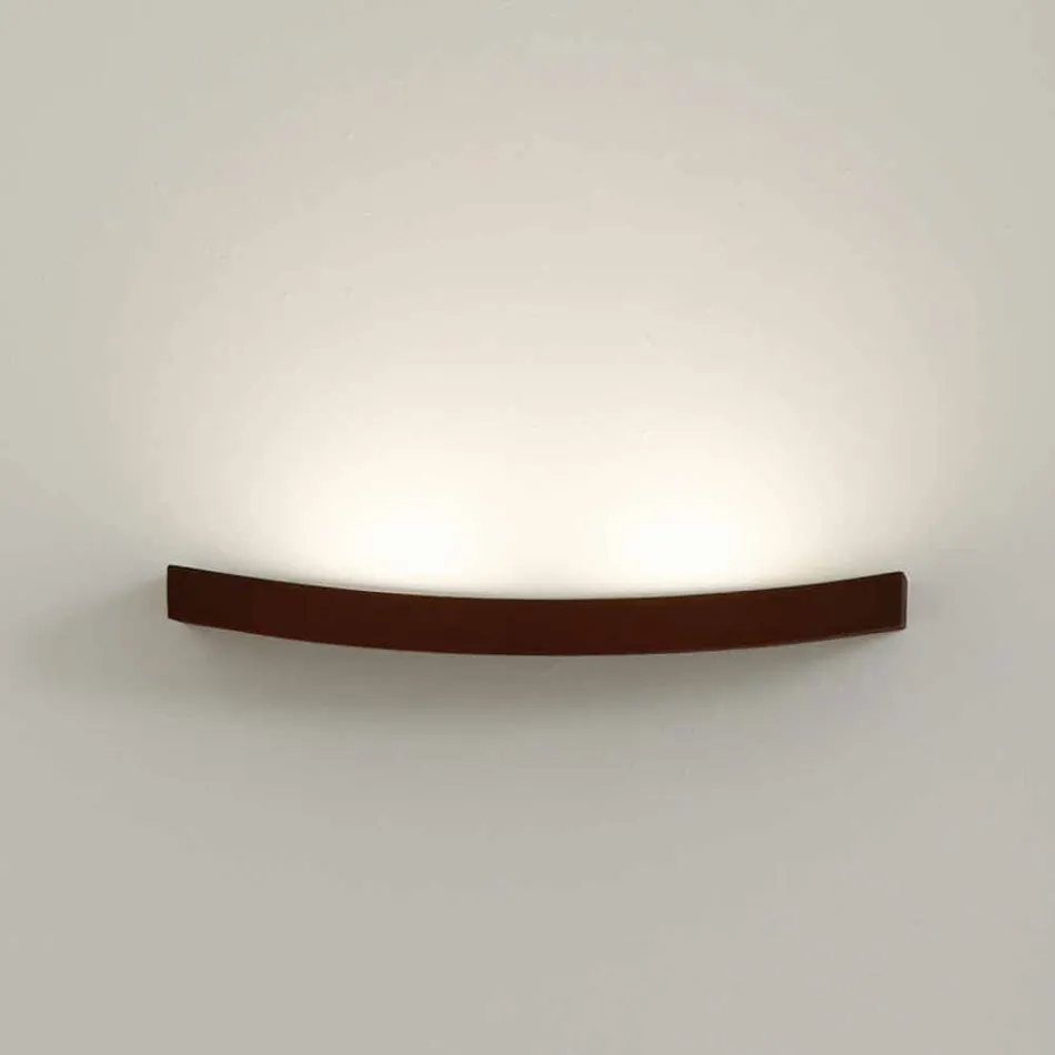 Moderne Design Wandlampe aus Stahl Ø50xh.3,5xsp.10 cm Eldora Viadurini