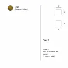 Wandleuchte aus Messing im modernen Design Ø9xh.9xsp.9 cm Venere Viadurini