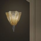 Wandlampe aus bernsteinfarbenem Venedig-Glas Made in Italy - Fabiana Viadurini