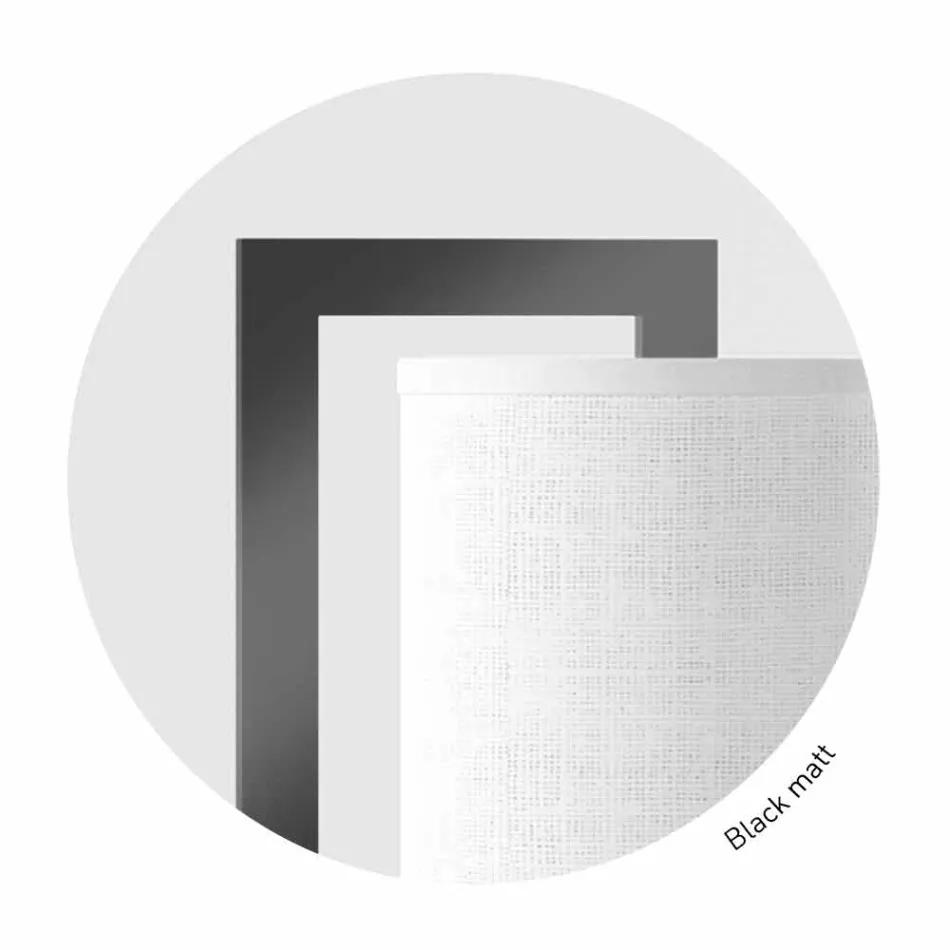 Moderne Metallwandlampe mit Leinenlampenschirm Made in Italy - Bali Viadurini