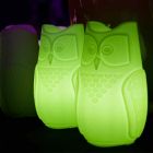 Schieben Sie Bubo-farbige Tischlampe aus Eulen-Design in Italien Viadurini