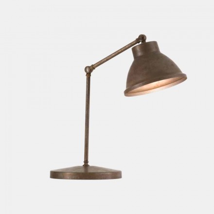 Tischlampe mit Gelenk aus Messing und Eisen Vintage Design - Loft von Il Fanale Viadurini