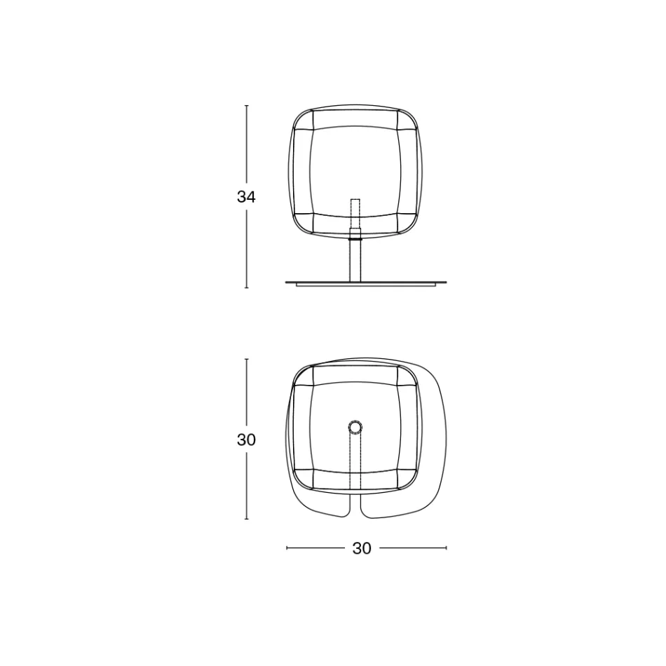 Tischlampe mit glänzender Metallstruktur Made in Italy - Donatina Viadurini