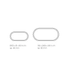 Tischlampe aus Acrylglas und Blattgold, Silber oder Kupfer - Gnassi Viadurini