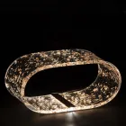 Tischlampe aus Acrylglas und Blattgold, Silber oder Kupfer - Gnassi Viadurini