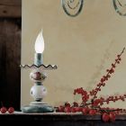 Tischlampe aus handverzierter Keramik und antikem Messing - Sanremo Viadurini