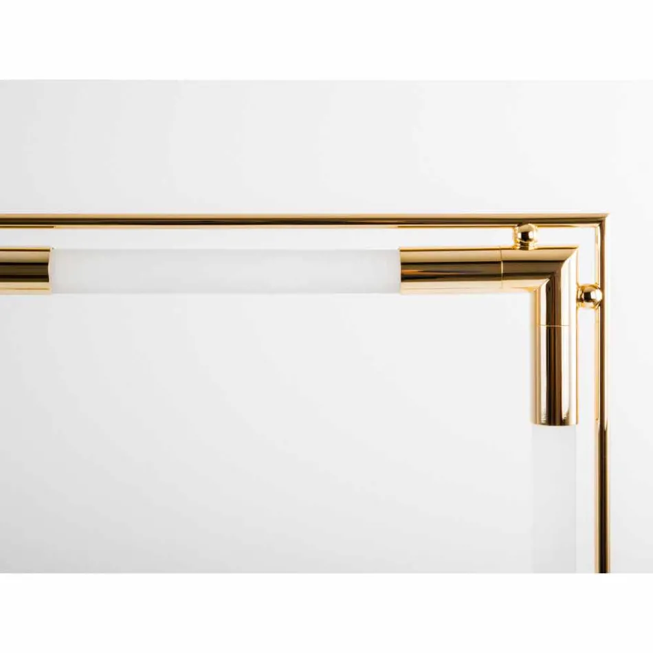 Tischlampe aus Messing und Harz mit Marmorsockel Made in Italy - Quizza Viadurini