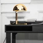 Tischlampe aus Messing mit Gold- oder Palladium-Finish Made in Italy - Adana Viadurini