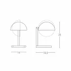 Tischlampe aus Messing mit Gold- oder Palladium-Finish Made in Italy - Adana Viadurini