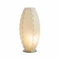 Tischlampe in Sandylex Perle made in Italy Gisele, Durchmesser 27 cm