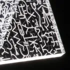 Tischlampe Led Kristall Acryl Gefaltet Laser Dekor - Possett Viadurini