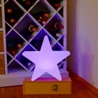 Polyethylen Solar oder LED Star Design Tischlampe - Ringostar Viadurini