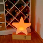 Polyethylen Solar oder LED Star Design Tischlampe - Ringostar Viadurini