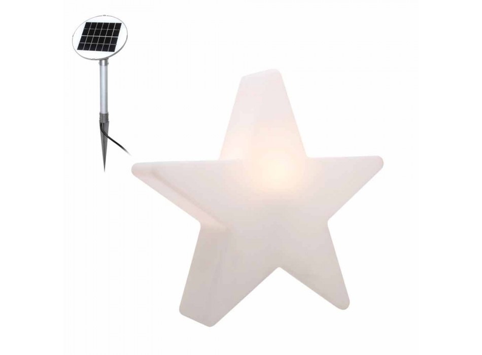 Polyethylen Solar oder LED Star Design Tischlampe - Ringostar Viadurini