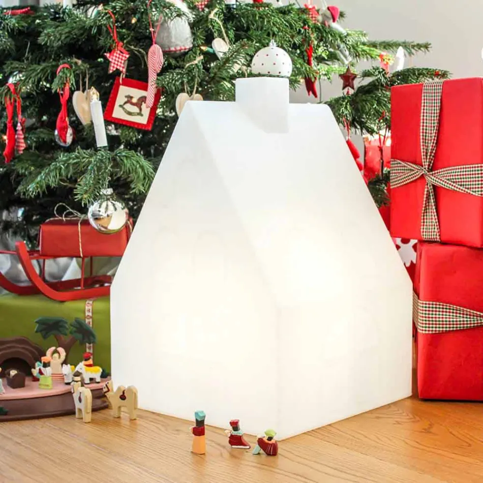 Haus Stehlampe für Innen oder Außen LED, Solar oder E27 - Casastar Viadurini