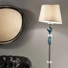 Stehlampe mit handgefertigtem Glasschirm Made in Italy - Saline Viadurini