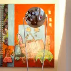 Stehlampe mit Metallstruktur und integrierter LED Made in Italy - Rione Viadurini