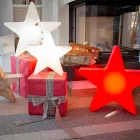 Stehlampe in weißer oder roter Sternform, modernes Design - Ringostar Viadurini
