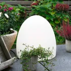 Stehlampe aus weißem Kunststoff mit LED-, Solar- oder E27-Design - Massostar Viadurini