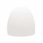 Stehlampe aus weißem Kunststoff mit LED-, Solar- oder E27-Design - Massostar Viadurini