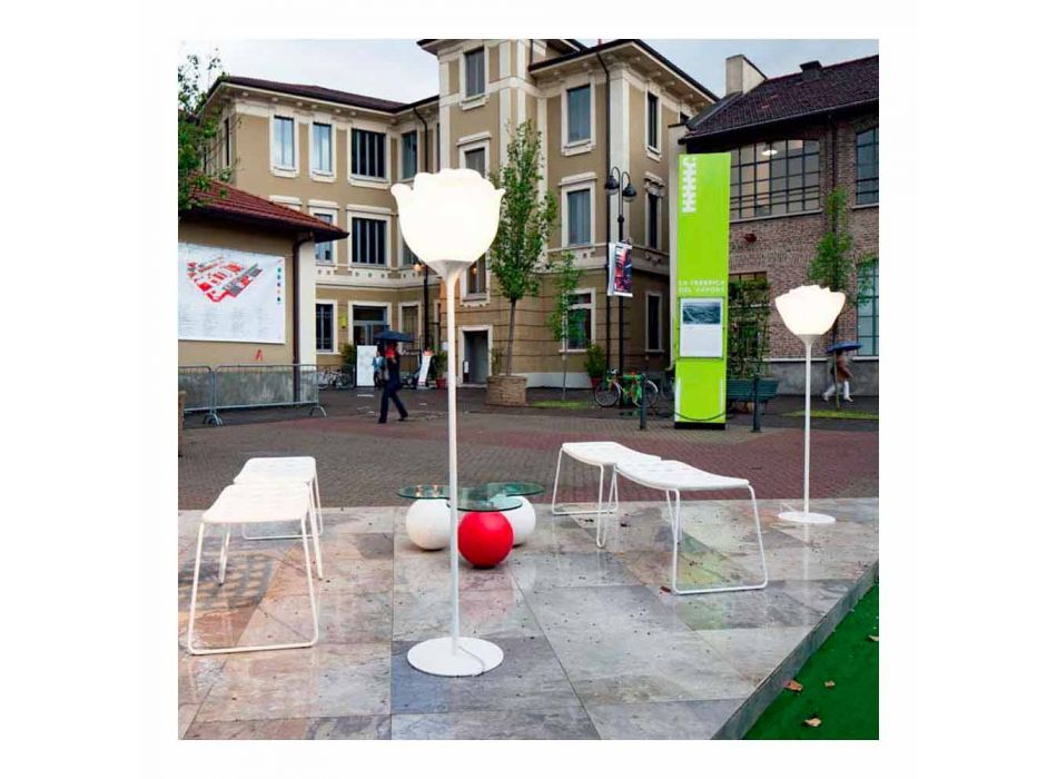 Flower Design Kunststoff Stehleuchte für den Außenbereich - Baby Love von Myyour Viadurini