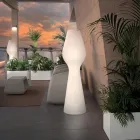 Stehlampe aus weißem Polyethylen mit LED Made in Italy - Reyes Viadurini