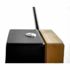 Stehlampe aus massiver Eiche und Stahl Made in Italy, Precious - Calisto Viadurini