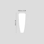 Moderne Stehlampe LED für Innen Ldpe Haubitze Big Viadurini