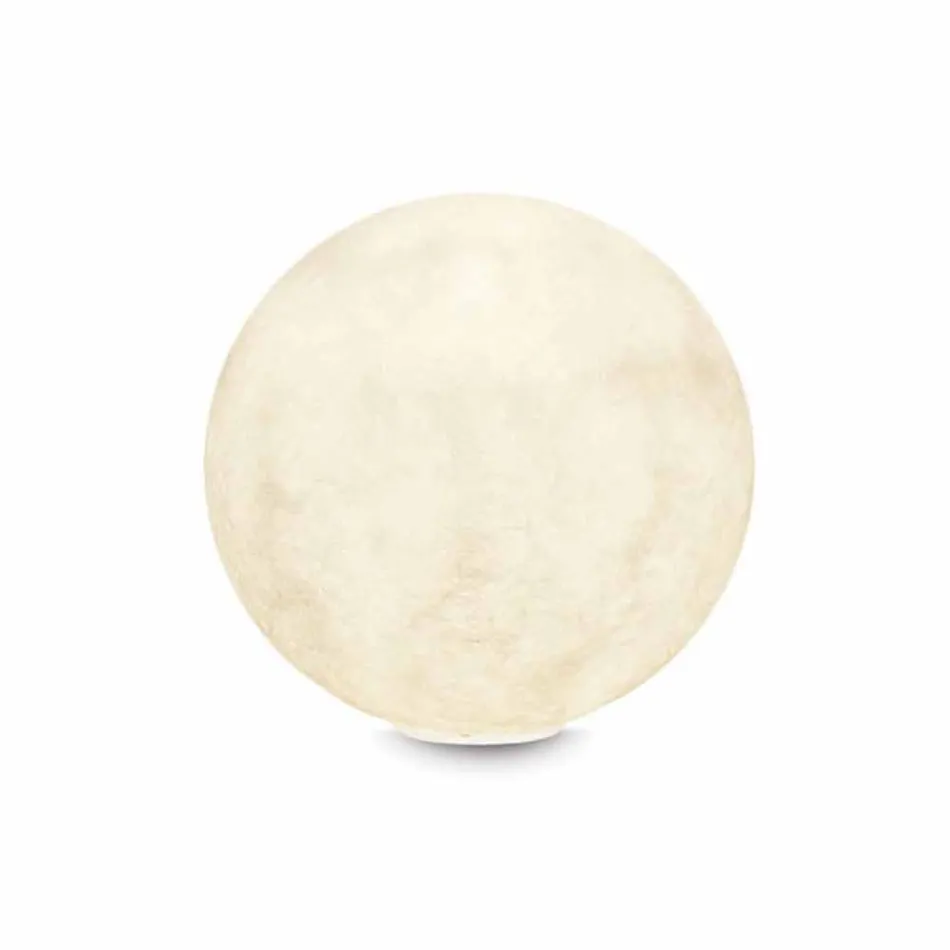 Tischleuchte In-es.artdesign T.moon aus weißem Nebulit Viadurini