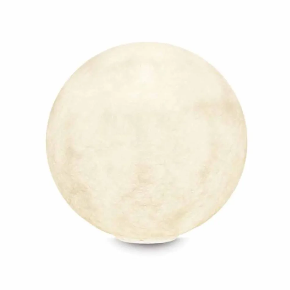 Tischleuchte In-es.artdesign T.moon aus weißem Nebulit Viadurini