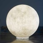 Tischleuchte In-es.artdesign T.moon aus weißem Nebulit Viadurini