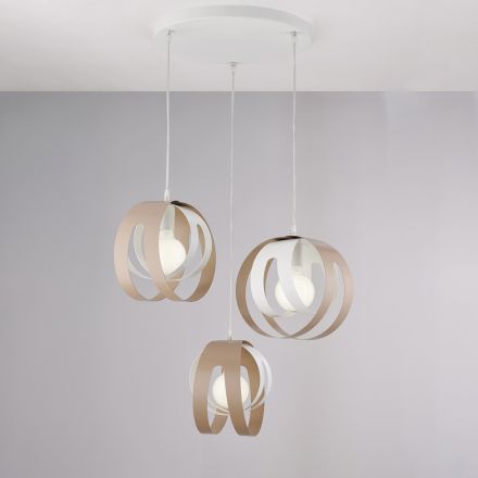Aries – Eine in Italien gefertigte Designerlampe aus Glas und Metall für stilvolles Dekor – Aries Viadurini
