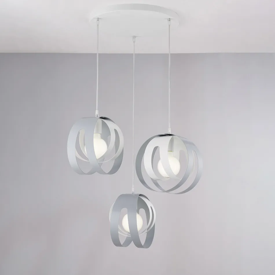 Aries – Eine in Italien gefertigte Designerlampe aus Glas und Metall für stilvolles Dekor – Aries Viadurini